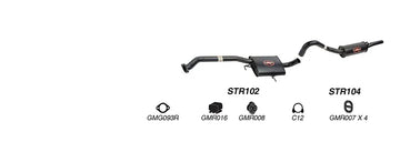 Redback Exhaust 2 1/2" Complete System for Holden Calais (08/1988 - 1997), Commodore (08/1988 - 08/1997) - Brixton 4x4 - Buy Online Now!